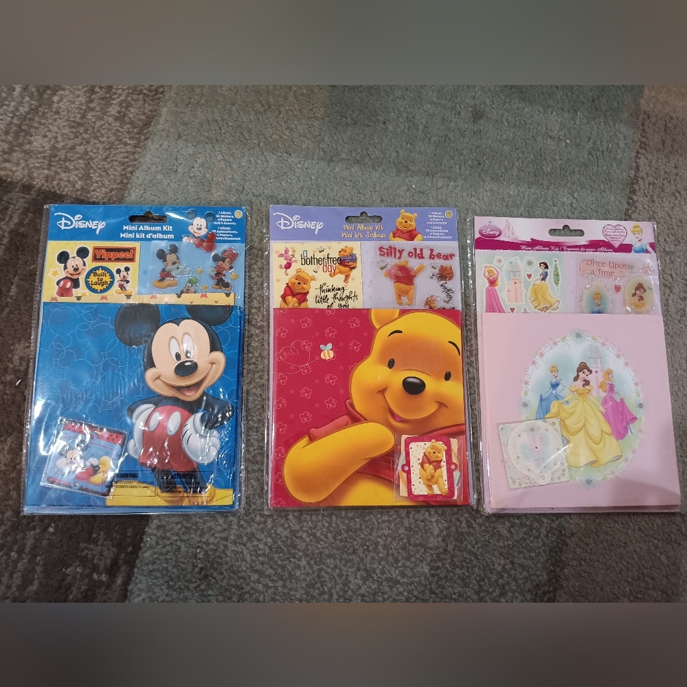 Disney Puzzle Set - Mickey Mouse, Winnie the Pooh, Princess